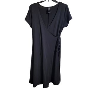 The North Face Black Wrap Mini Dress